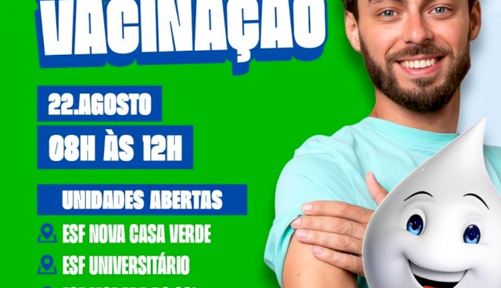 Dia D de Multivacinação terá atendimento em três ESFs de Nova Andradina