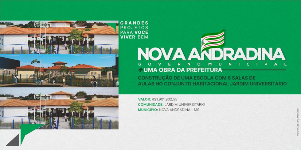 Prefeitura inicia construção de Escola Municipal no Jardim Universitário
