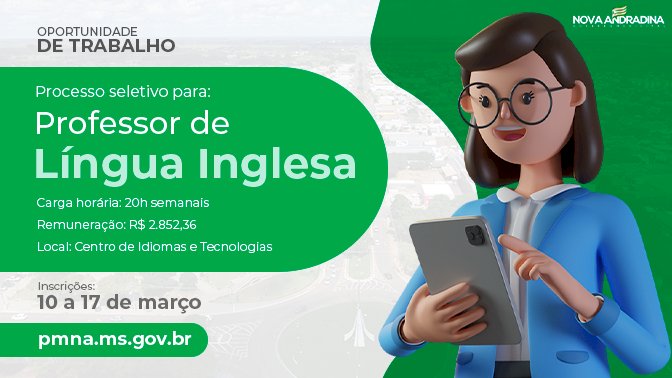 Prefeitura realiza processo seletivo para professor de língua inglesa
