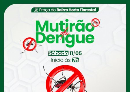 Horto Florestal recebe neste sábado mutirão contra Aedes aegypti