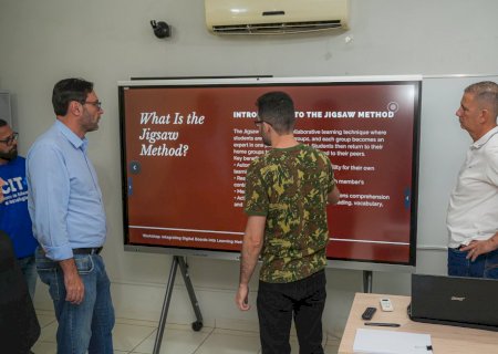 Prefeitura de Nova Andradina investe em lousas digitais para modernizar o ensino na Rede Municipal
